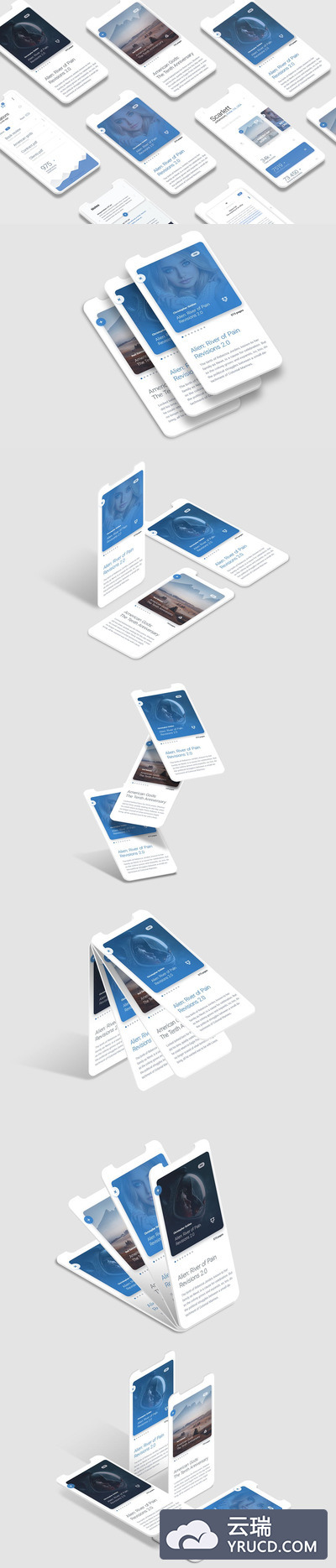 Iphone X 简单样机素材喜爱在[PSD]