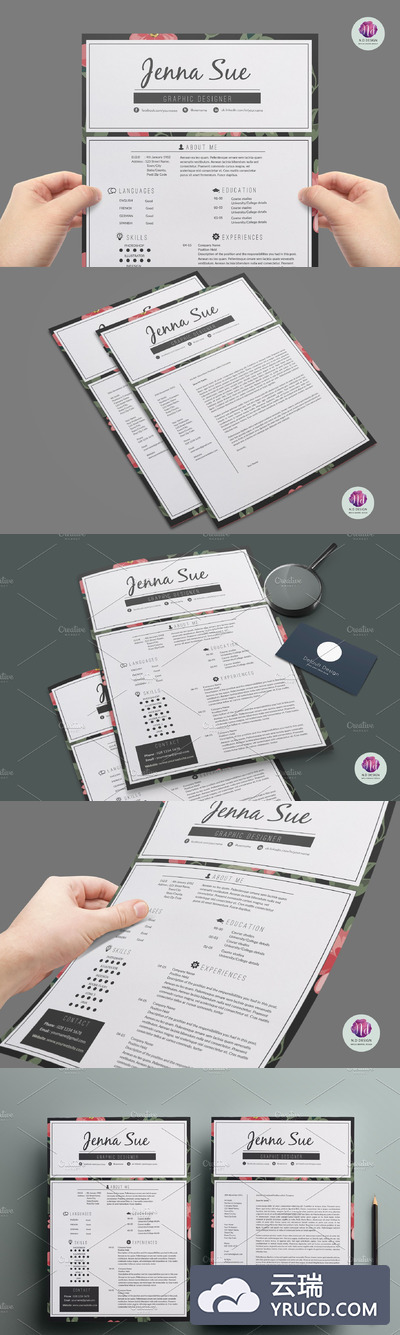 现代简历模板 Modern resume template