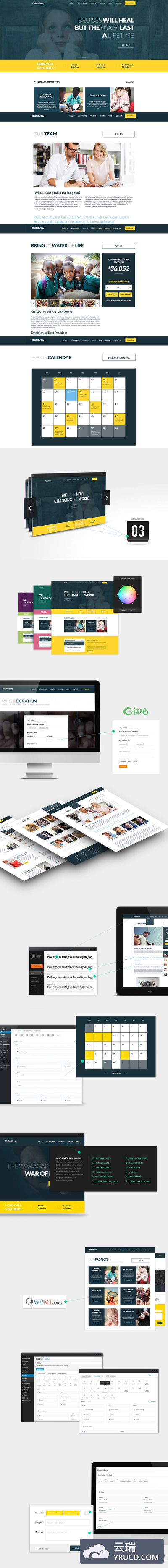 博客皮肤网站模板 Philanthropy - Nonprofit WP Theme
