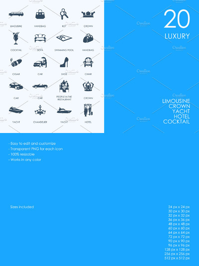 奢华图标素材 Luxury icons