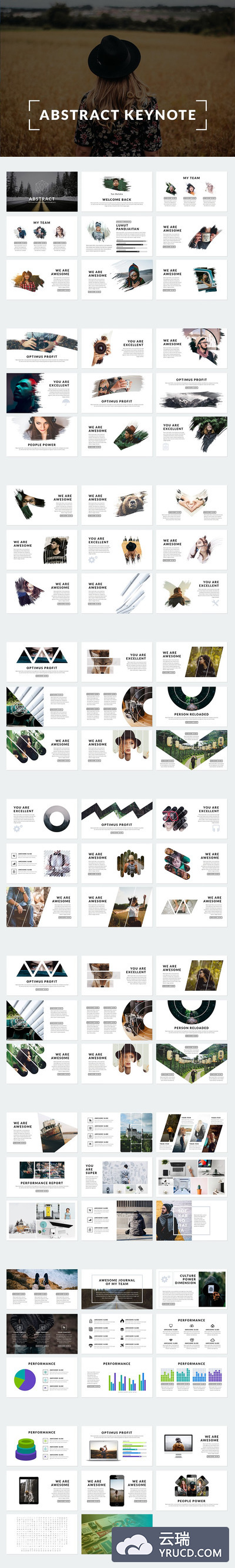 抽象ppt模板 Abstract Keynote