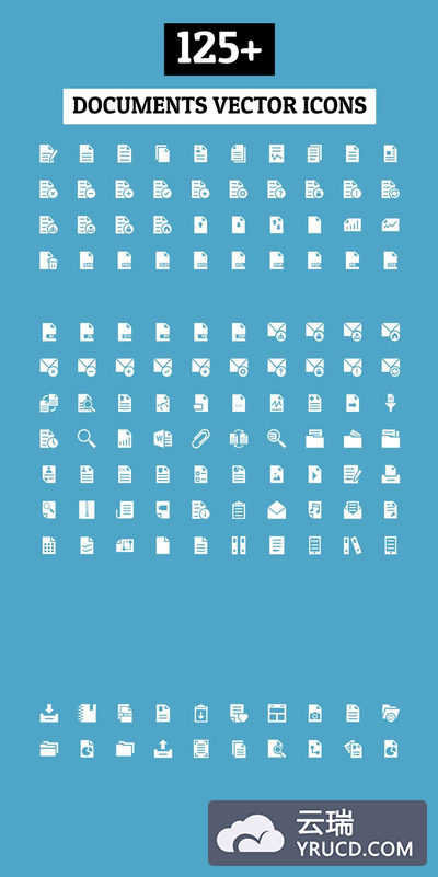 文件图标素材 125+ Documents Vector Icons