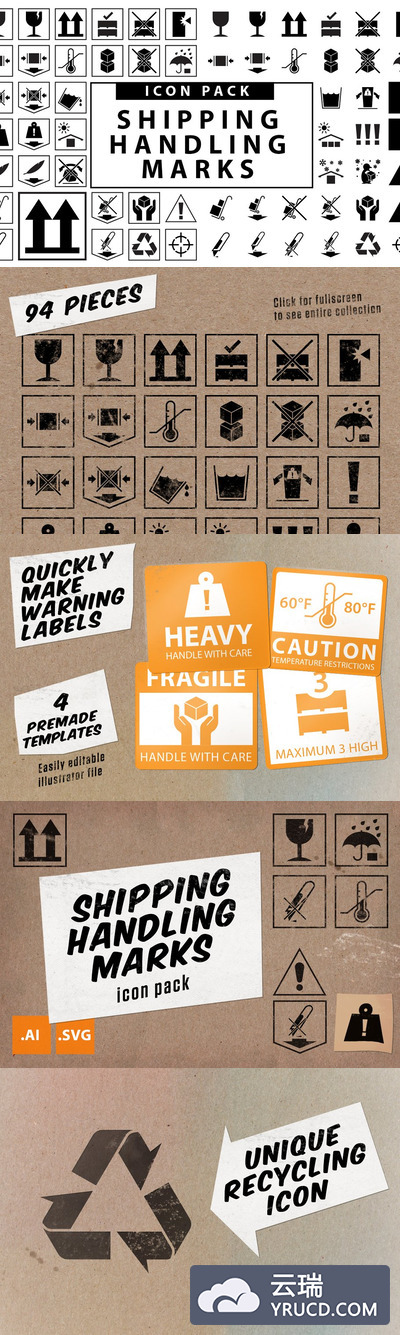 旅行标签图标素材 Travel Wise Shipping Labels Icon Set