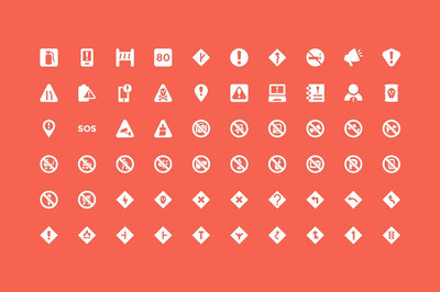 警告图标素材 100 Warning Vector Icons