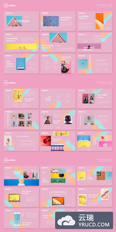 时尚创意PPT模板下载[PPTX]