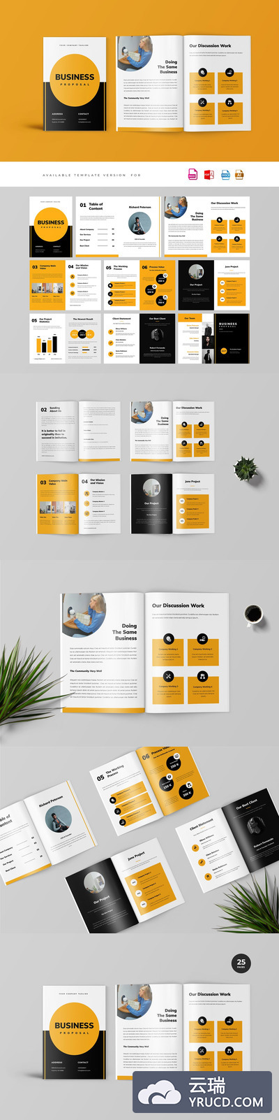 商业业务项目提案图册设计模板