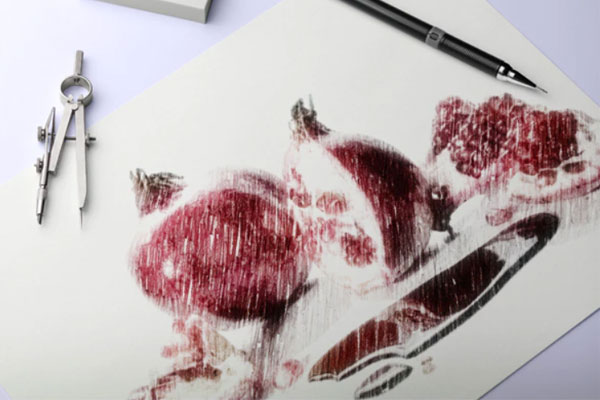 彩色铅笔素描效果照片处理Photoshop动作