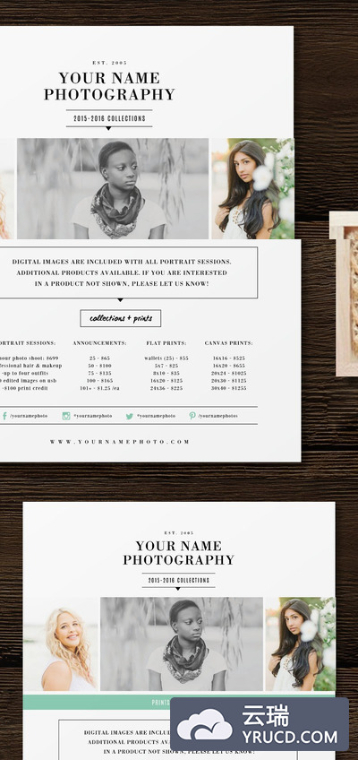 简约杂志画册模板 Senior Price List Template