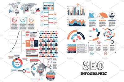 运营信息图表图形 SEO Infographic