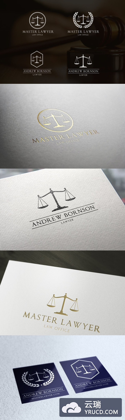 法律logo素材图表 Law Firms Logo