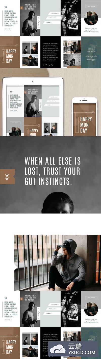 社交媒体图片模板 Instagram Stories Templates