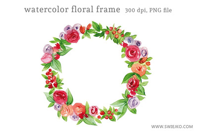 花卉插画素材 Floral Frame Clipart