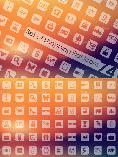 购物图标素材 74 Shopping Icons