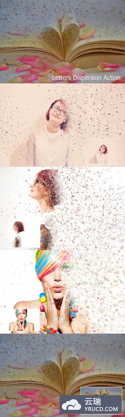 文字动作特效 Letters Dispersion Action
