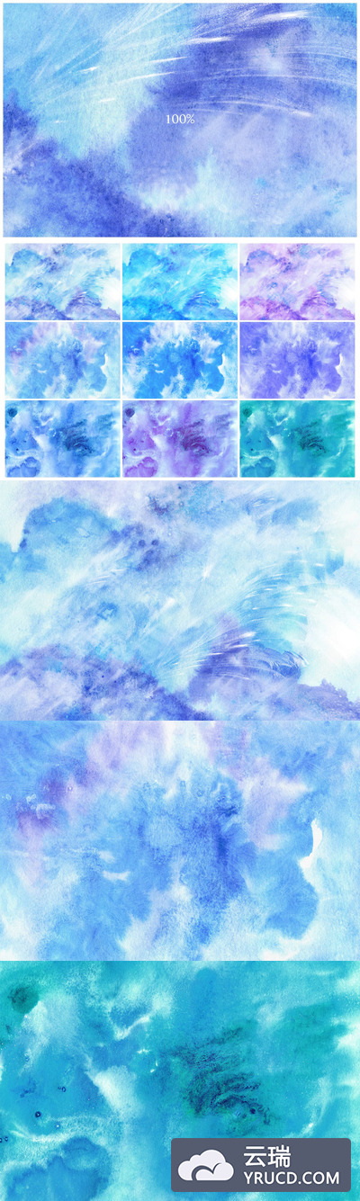 冬季风格的水彩背景素材下载[JPG]