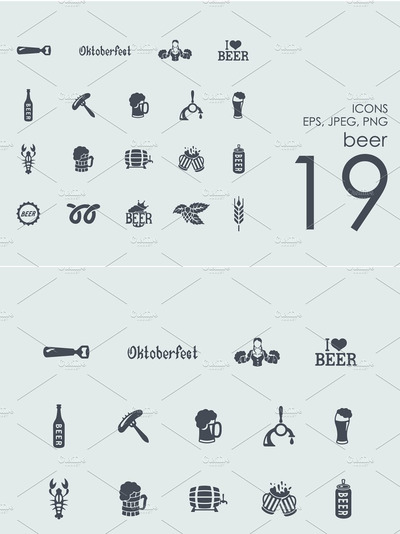 啤酒图标素材 19 beer icons