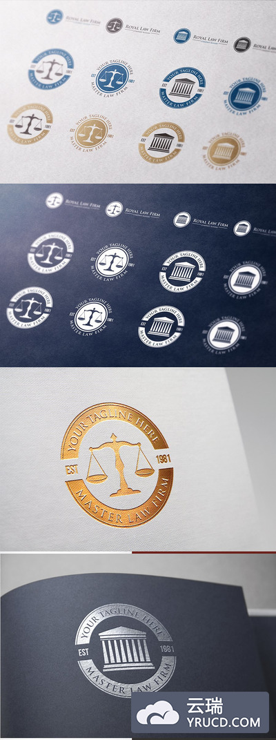 法律logo素材 Law Firm Logo