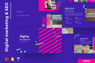 酷炫的SEO互联网产品运营PPT模板下载 [PPTX]