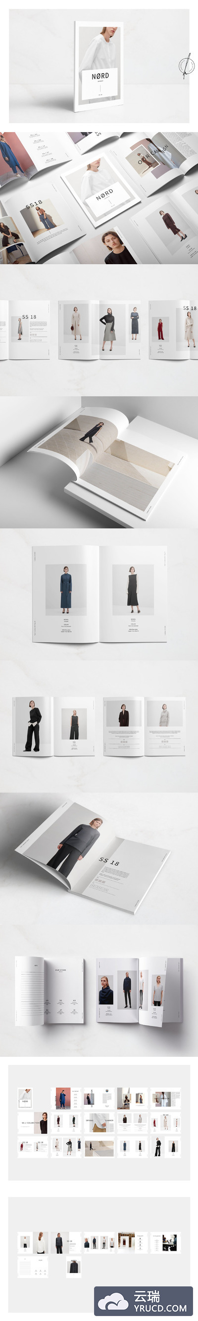大图杂志画册模板 Nørd Lookbook