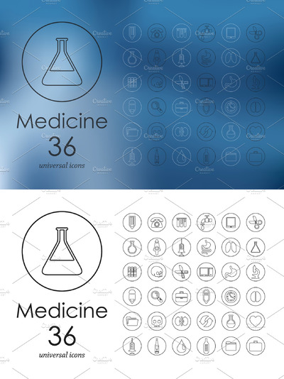 医疗图标素材 36 medicine icons