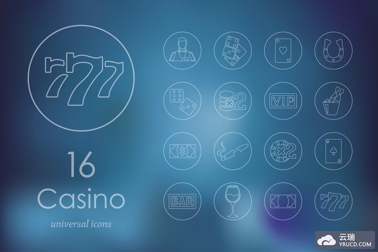 游戏图标素材 16 casino icons