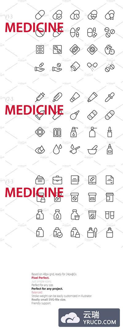 医学UI图标素材 60 Medicine UI icons