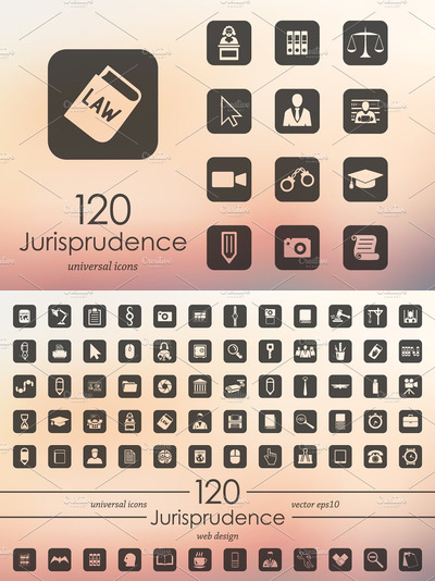 法律图标素材 20 jurisprudence icons