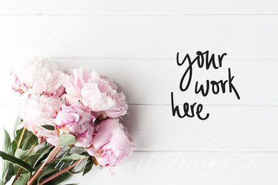 花卉桌面场景素材 Floral desktop stock photography