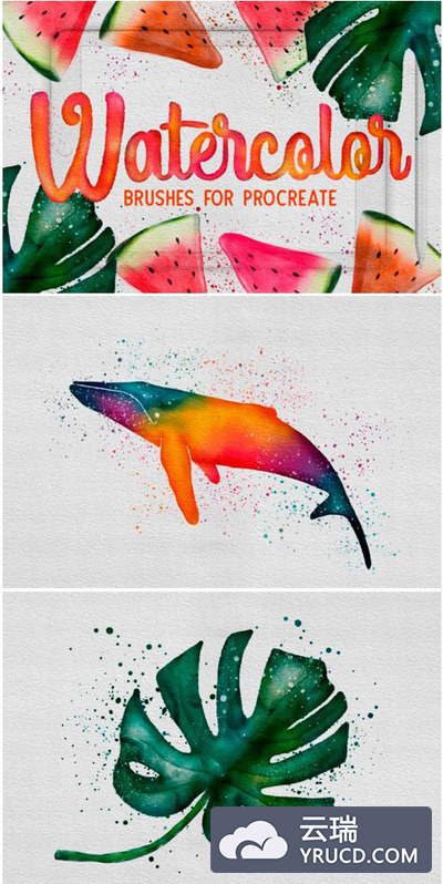 适用于iPad的Procreate水彩笔刷下载