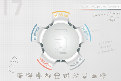 现代信息图表ppt模板 Modern Infographic Options (17)