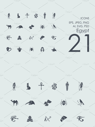 埃及图标素材 21 Egypt icons