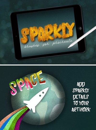 闪亮的Procreate笔刷下载