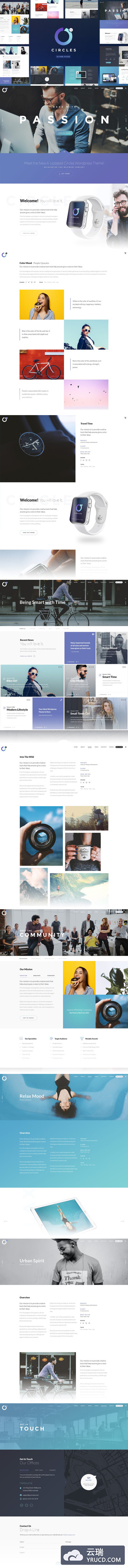 高品质的时尚高端完美表格设计的概念创意多用途网站设计模板（psd）