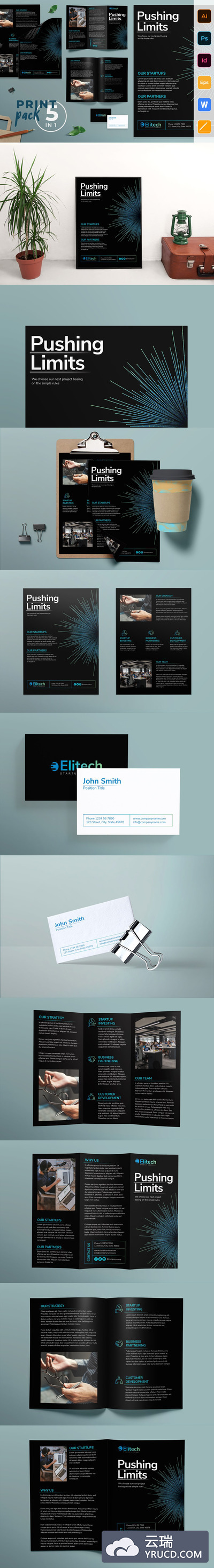 高端现代的企业商业多用途模板套装