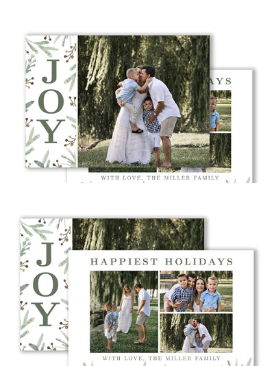 圣诞节元素卡片模板 Christmas Card Template