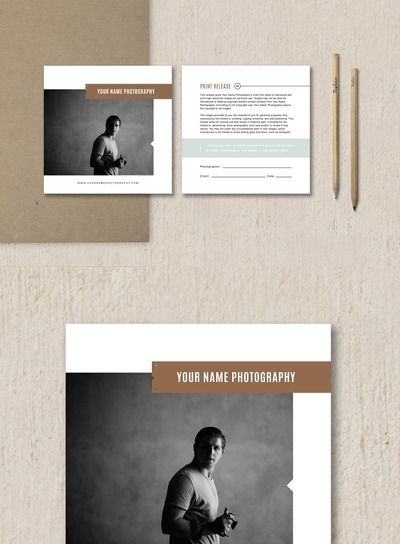 商业卡片模板 Print Release Template