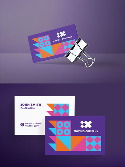 企业品牌时尚名片模板下载[INDD]