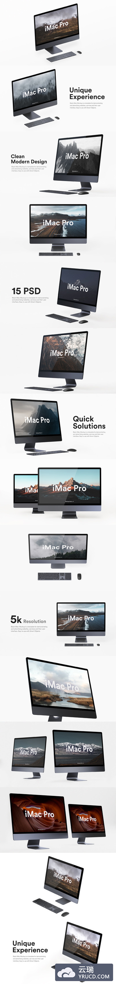 iMac Pro 样机套装下载[AI]