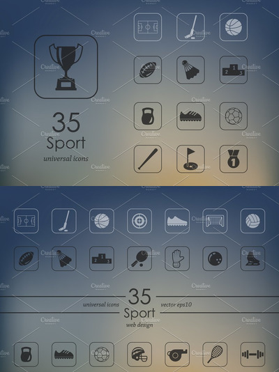 运动图标素材 35 sport icons