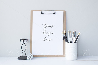 A4板夹样机 Clipboard mock up - JPEG