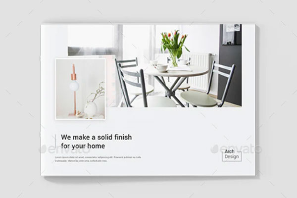 A4建筑室内设计图册杂志模板