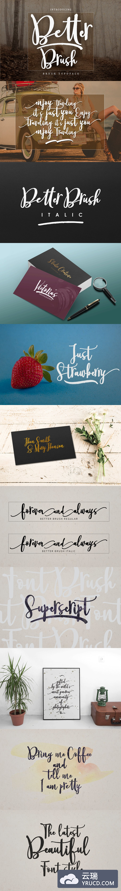 手写笔刷字体 Better Brush