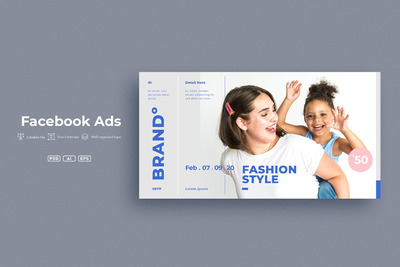 时尚高端专业简约好用的Facebook社交媒体banner海报着陆页设计模板-26