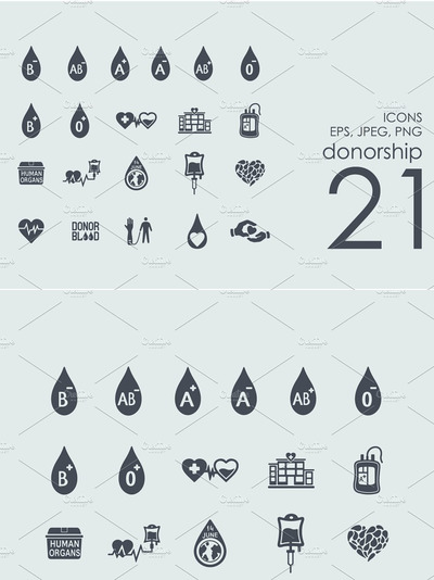 捐赠图标素材 21 donorship icons