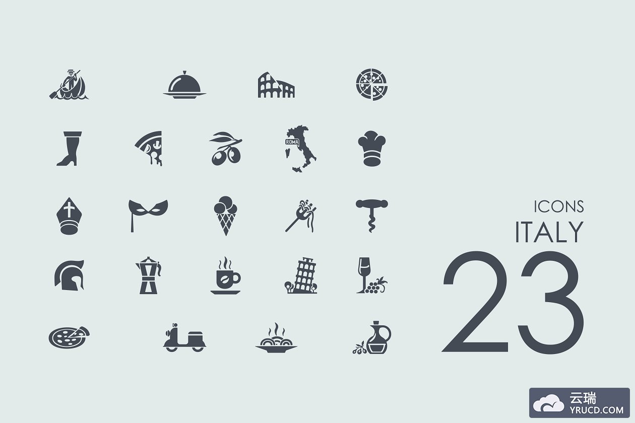 意大利的图标素材 23 Italy icons