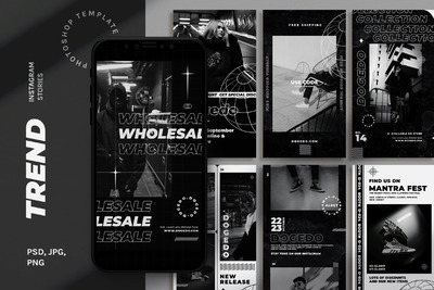 时尚趋势的社交没图广告模板下载[PSD]