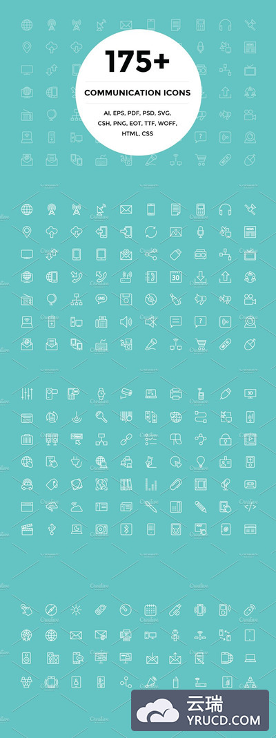沟通图标素材 175+ Communication Icons