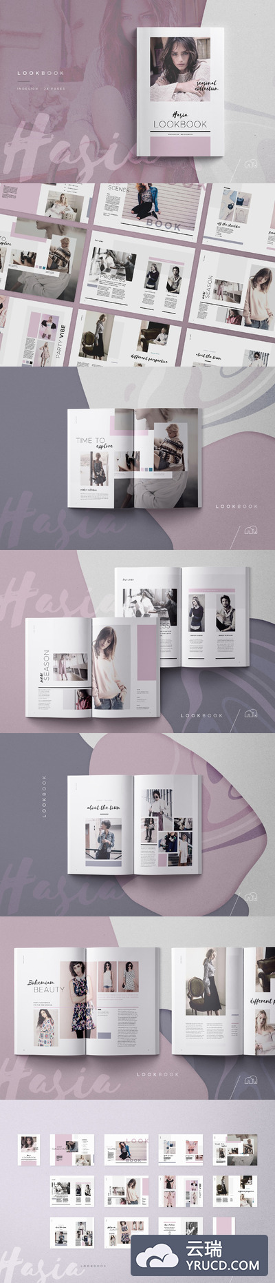 时尚画册设计模板 Hasia - Lookbook
