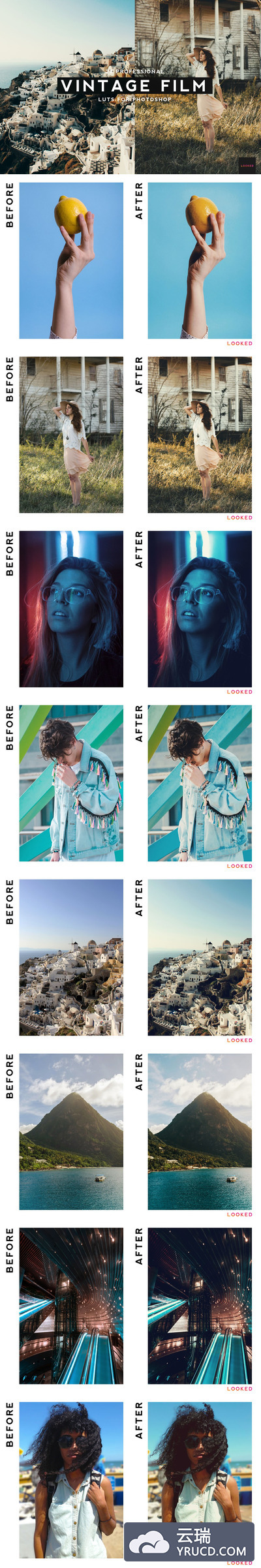 20个专业的复古电影效果LUTS