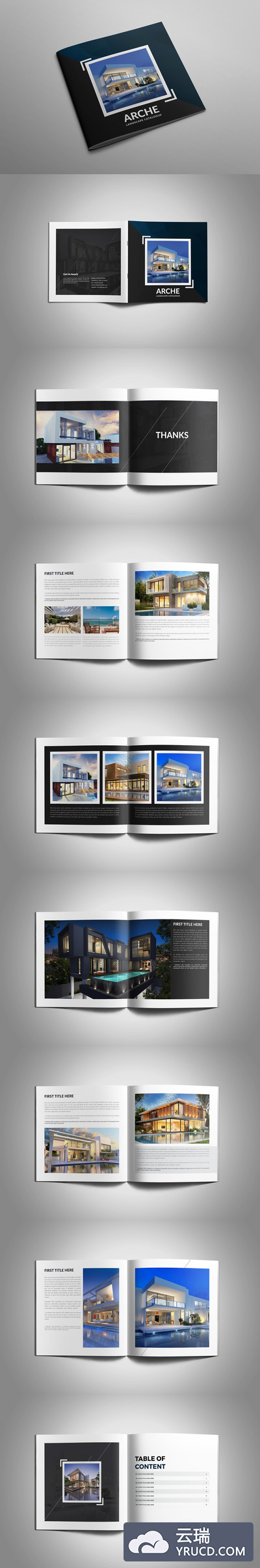 方形尺寸建筑设计手册模板